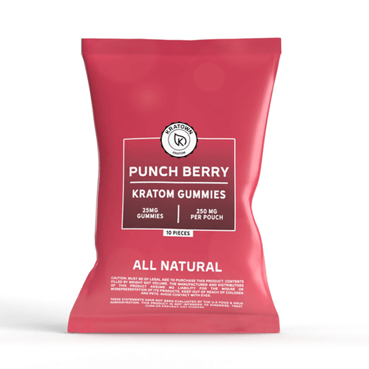 25mg Kratom Gummies, Punch Berry
