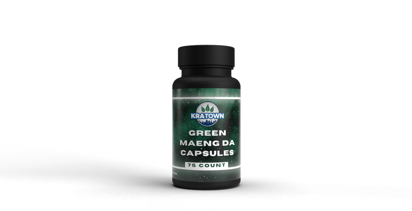 75ct Green Maeng Da Kratom Capsules