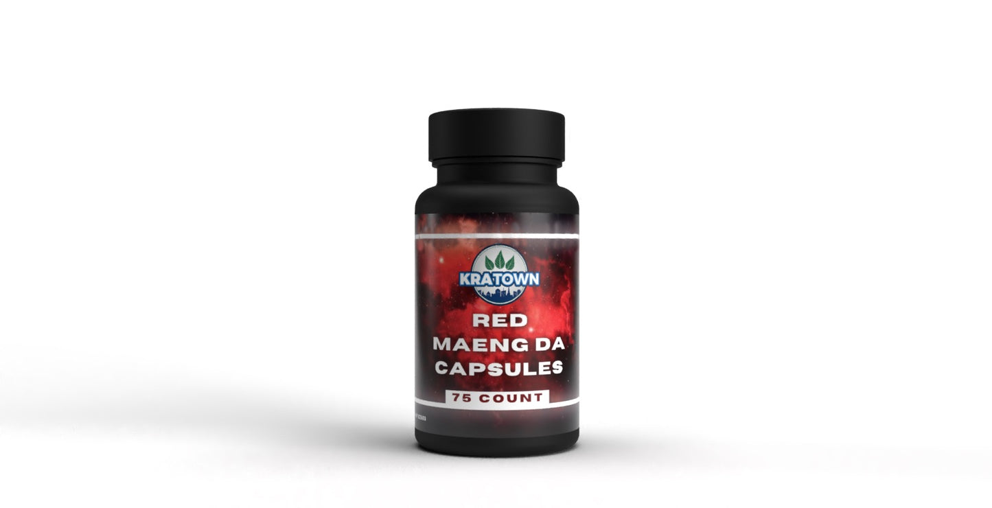 75ct Red Maeng Da Kratom Capsule