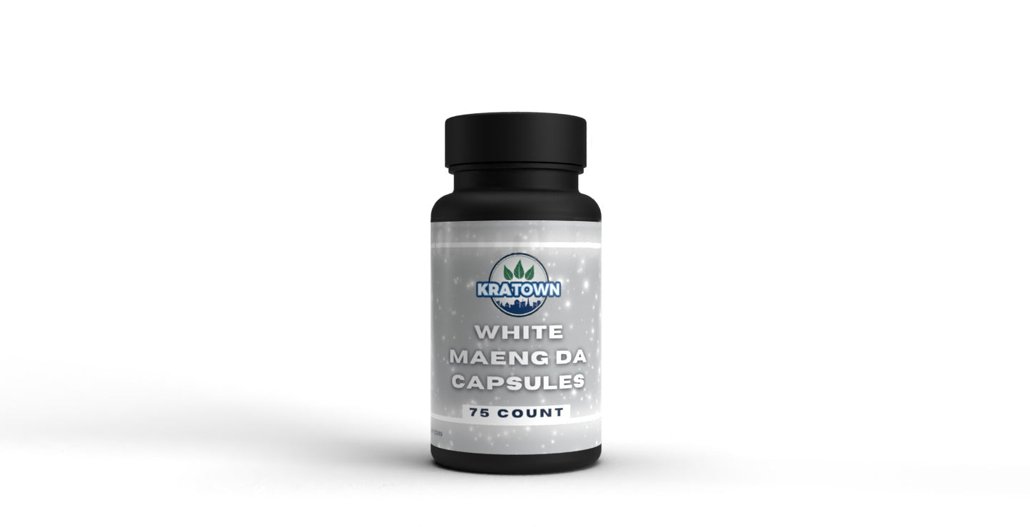 75ct White Maeng Da Kratom Capsules